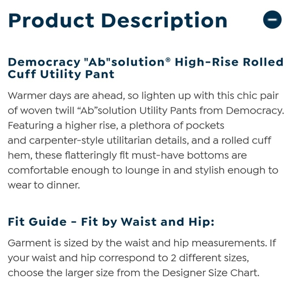 Sz. 24W Democracy ab- solution utility pant - Picture 4 of 7